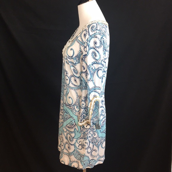 Lilly Pulitzer print and beaded dress size XS - Picture 6 of 7